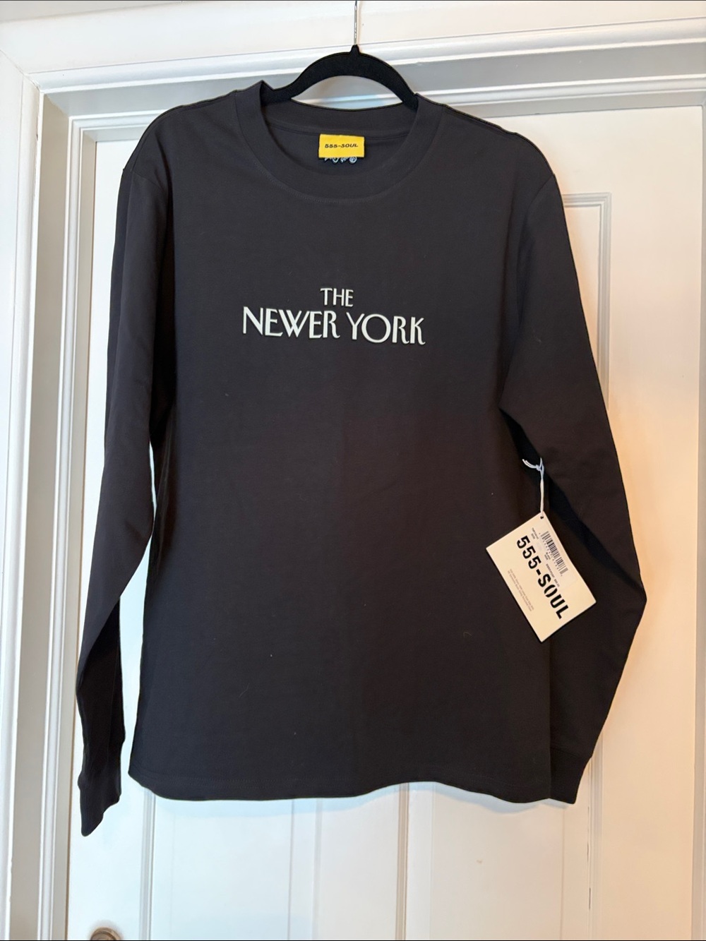 NWT Triple Five Soul 555 Soul Newer York Graphic Long Sleeve Tee - Black